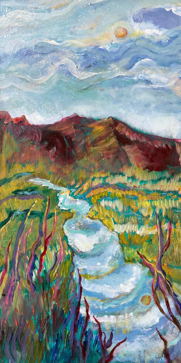 Flow $400 Original 12x24 Acrylic
