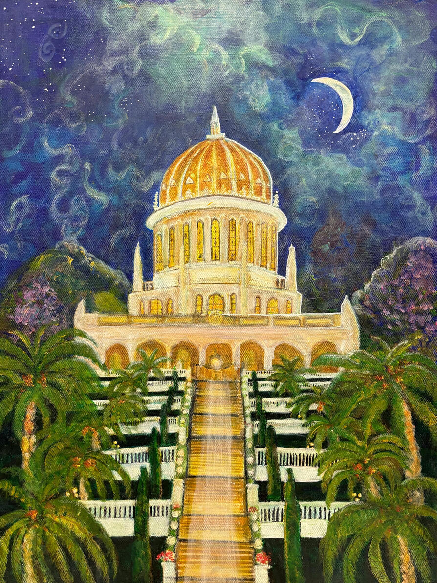 Queen of Carmel $300 Glicée Print 18x24 Acrylic Gallery-wrapped, no frame required (Glicée reprints available with paint embellishments in different sizes)